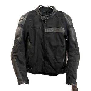 DIANESE Black Motorcycle Motor Bike Racing Jacket   Mens Size 52